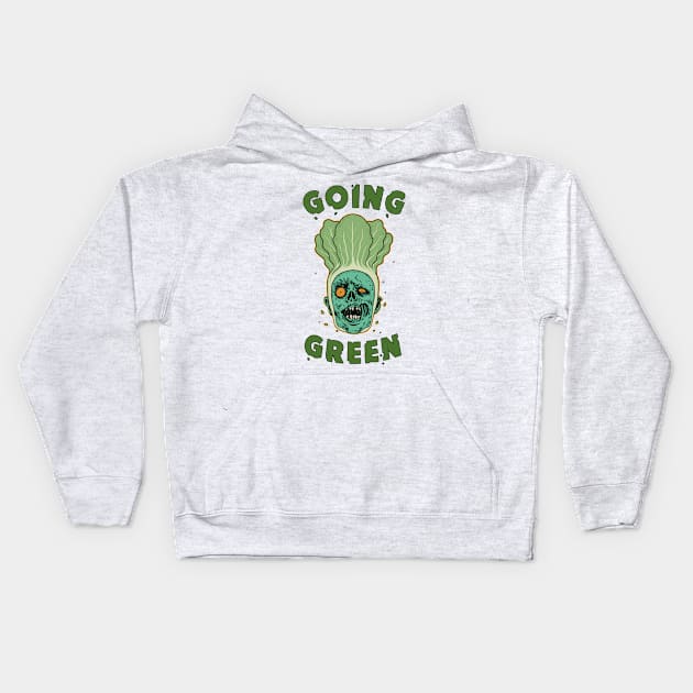 Going Green Kids Hoodie by RonnCabardo